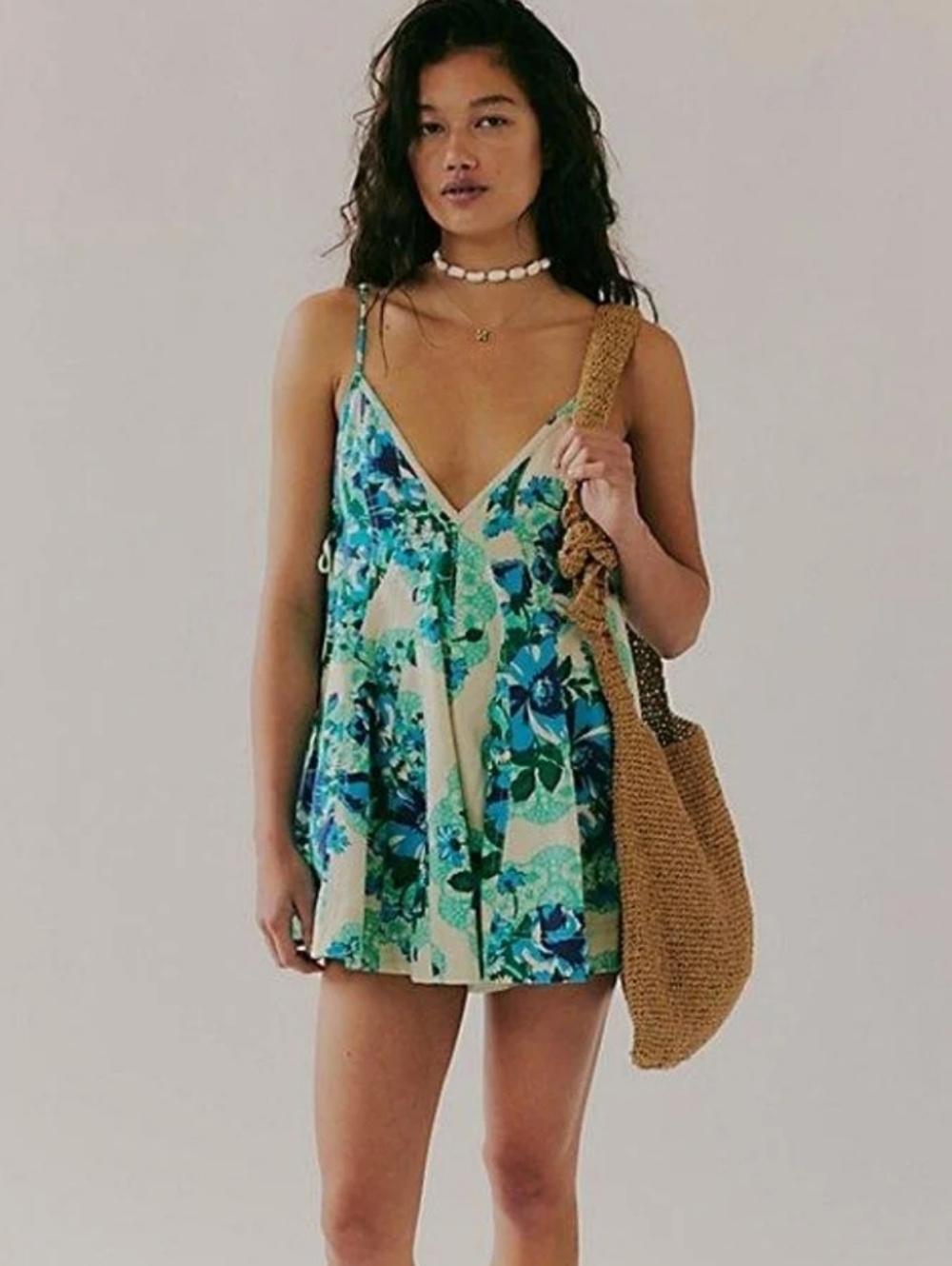 Nwot Free People Zenni ROMPER XS Green